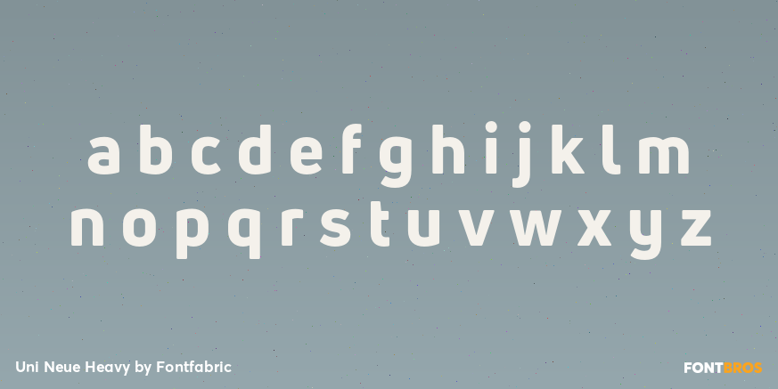 Uni Neue Heavy Font Poster #3