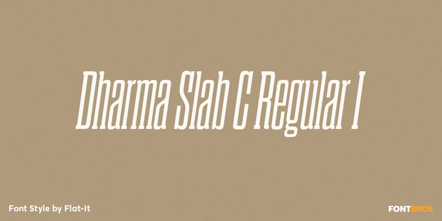 Dharma Slab C Regular I Poster
