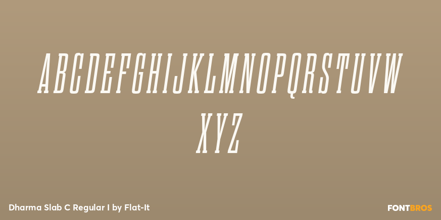 Dharma Slab C Regular I Font Poster #1