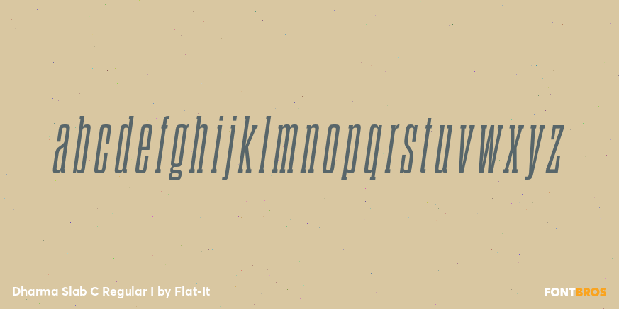 Dharma Slab C Regular I Font Poster #1