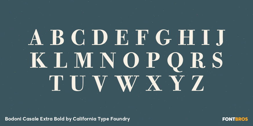 Bodoni Casale Extra Bold Font Poster #2