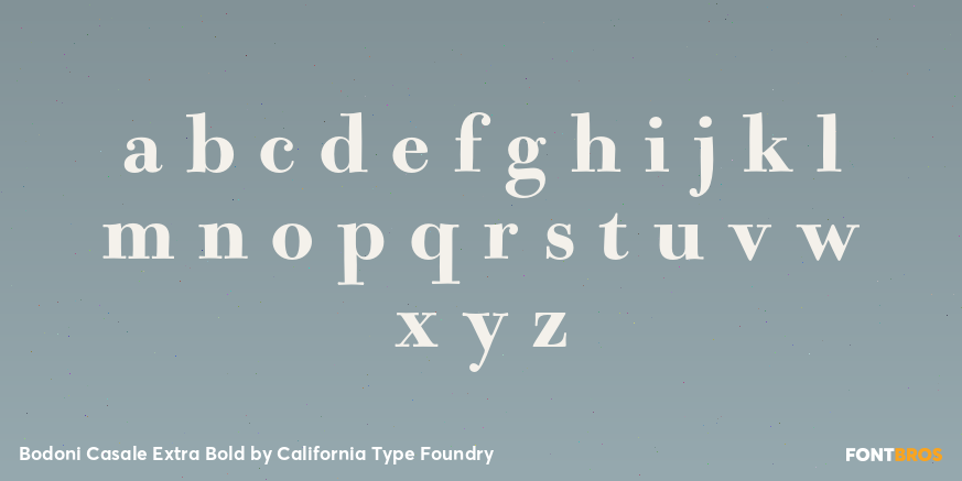 Bodoni Casale Extra Bold Font Poster #3