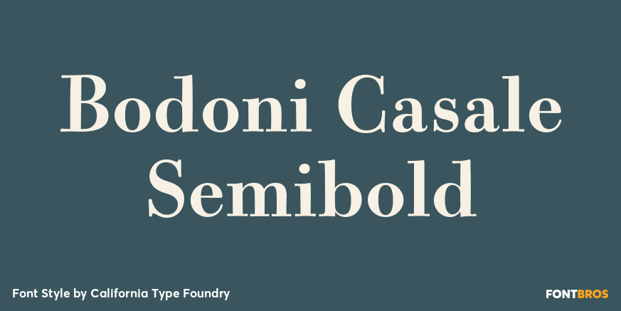 Bodoni Casale Semibold Font Poster #1