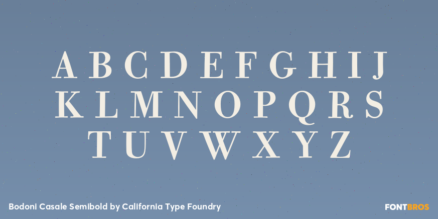 Bodoni Casale Semibold Font Poster #2