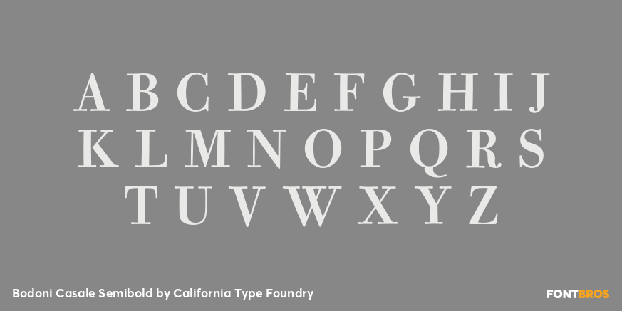 Bodoni Casale Semibold Font Poster #1