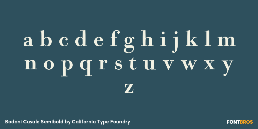 Bodoni Casale Semibold Font Poster #1
