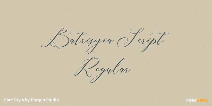 Batrisyia Script Regular Poster