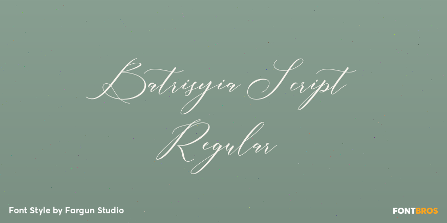 Batrisyia Script Regular Poster