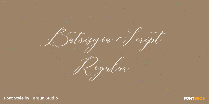 Batrisyia Script Regular Poster