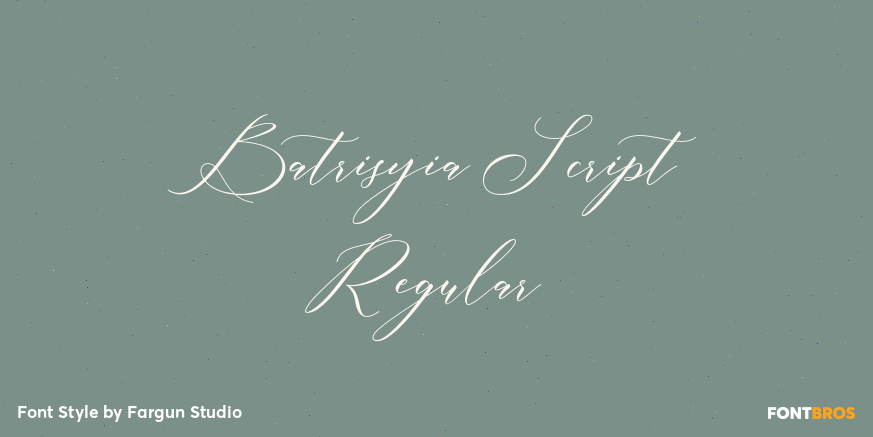 Batrisyia Script Regular Poster