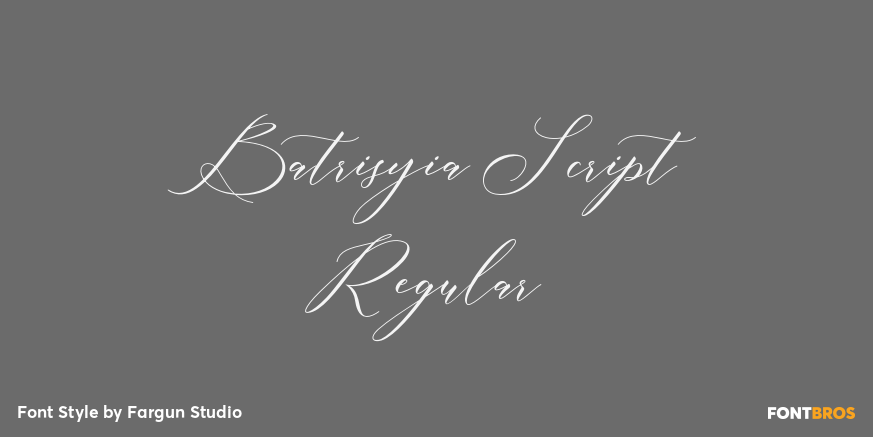 Batrisyia Script Regular Poster