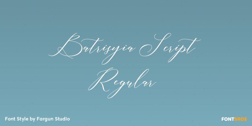 Batrisyia Script Regular Poster
