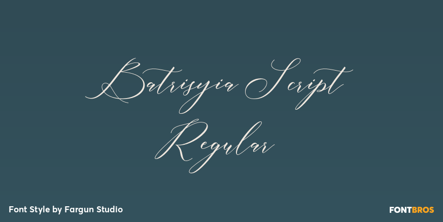 Batrisyia Script Regular Poster