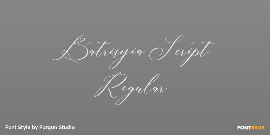 Batrisyia Script Regular Poster