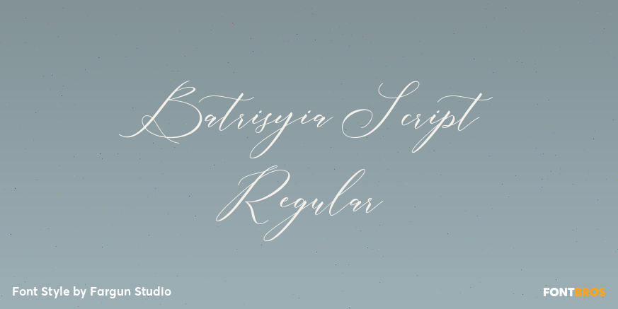 Batrisyia Script Regular Poster