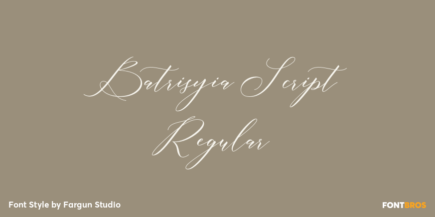 Batrisyia Script Regular Poster