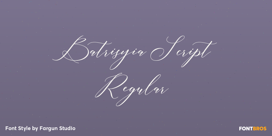 Batrisyia Script Regular Poster