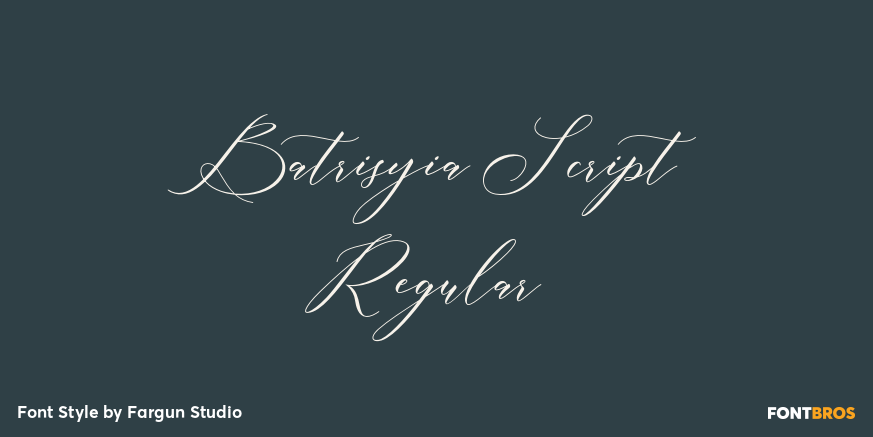 Batrisyia Script Regular Poster