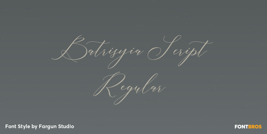 Batrisyia Script Regular Poster
