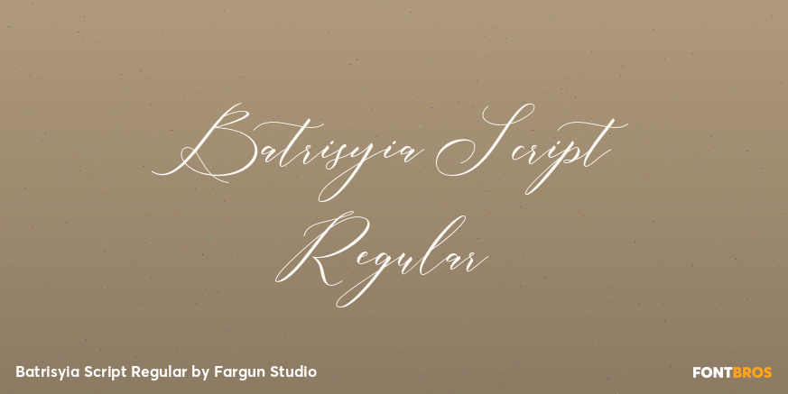 Batrisyia Script Regular Poster