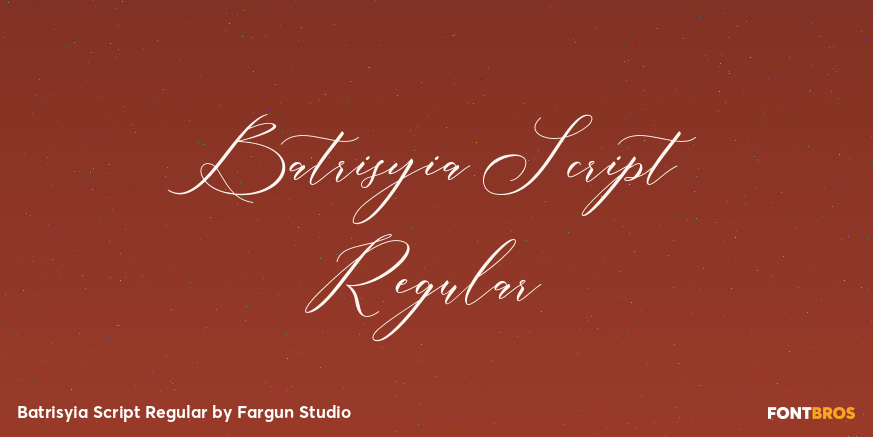 Batrisyia Script Regular Poster