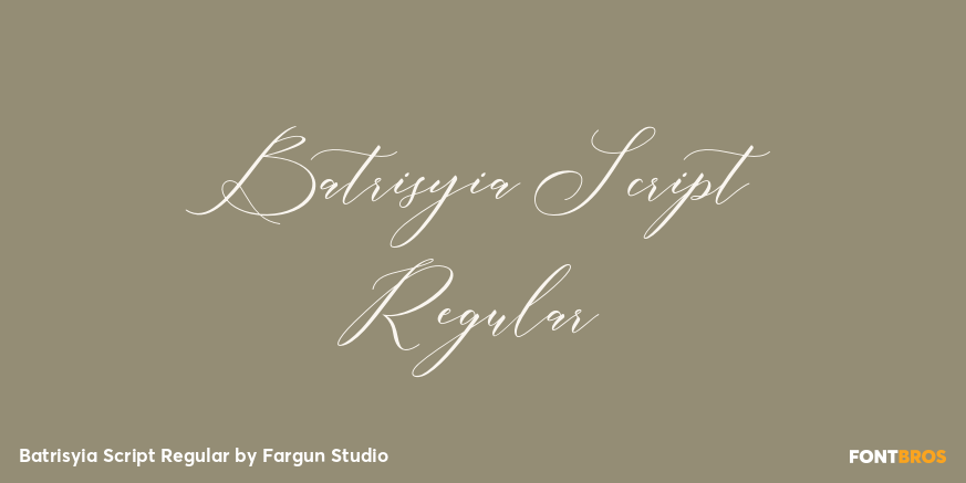 Batrisyia Script Regular Poster
