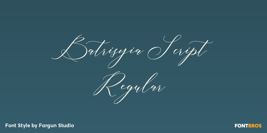 Batrisyia Script Regular Poster