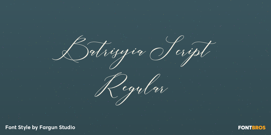 Batrisyia Script Regular Poster