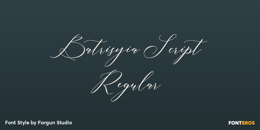 Batrisyia Script Regular Poster