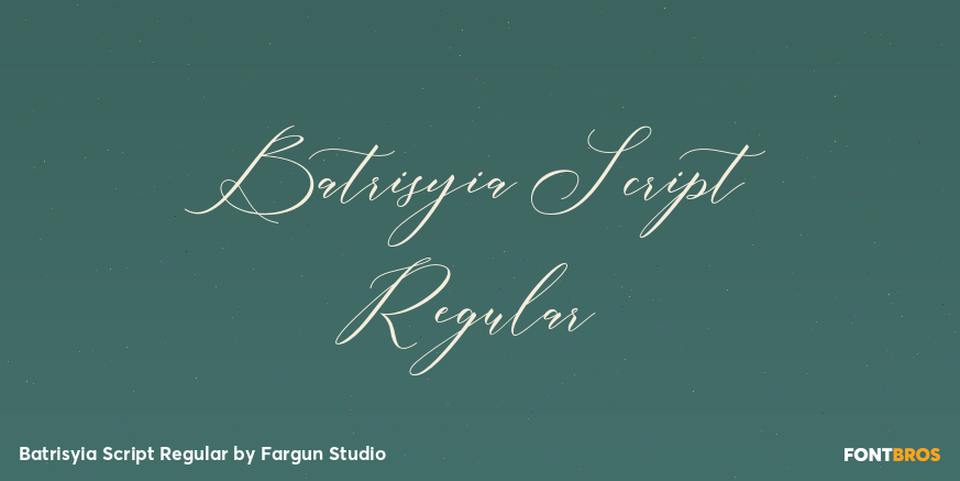 Batrisyia Script Regular Poster