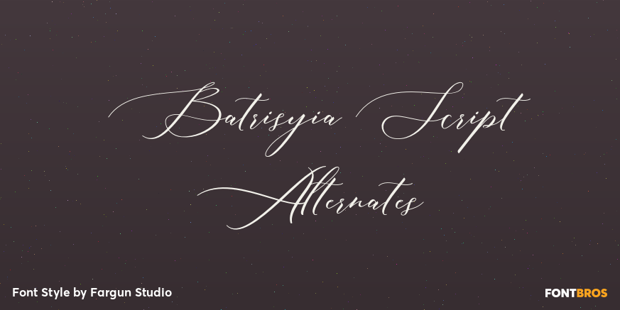 Batrisyia Script Alternates Poster