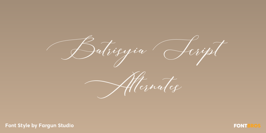 Batrisyia Script Alternates Poster