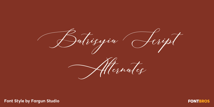 Batrisyia Script Alternates Poster