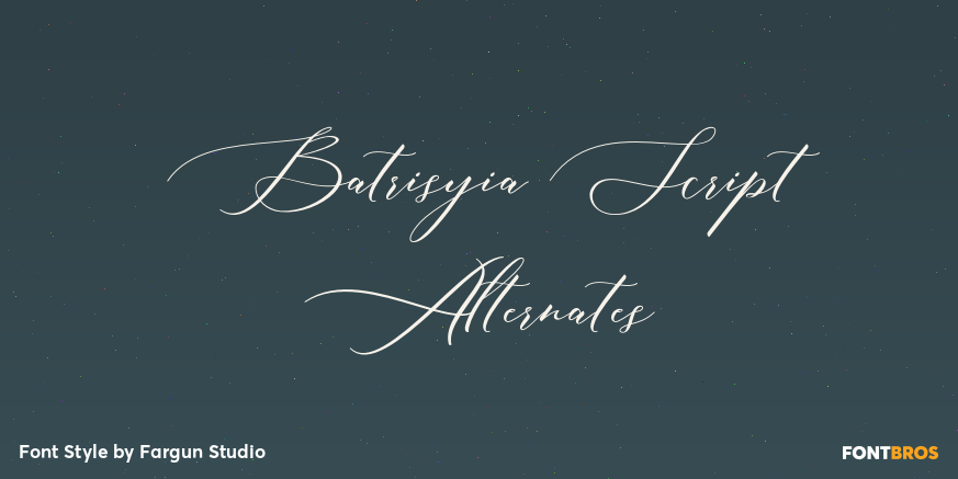 Batrisyia Script Alternates Poster