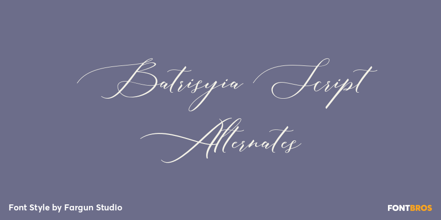 Batrisyia Script Alternates Poster