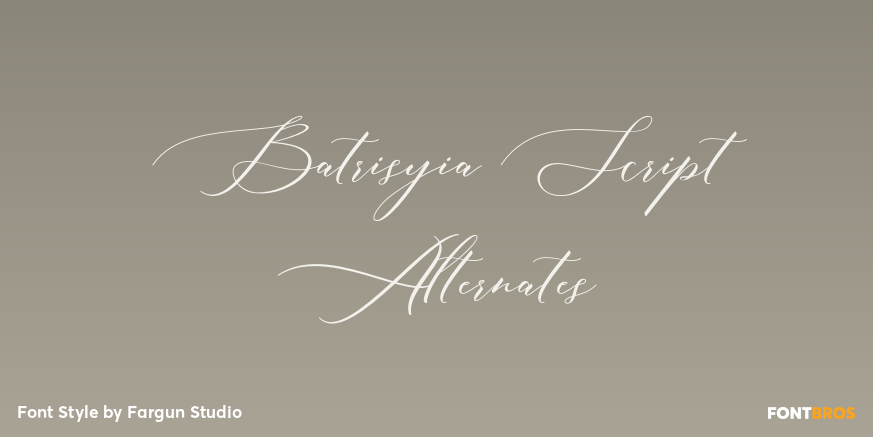 Batrisyia Script Alternates Poster
