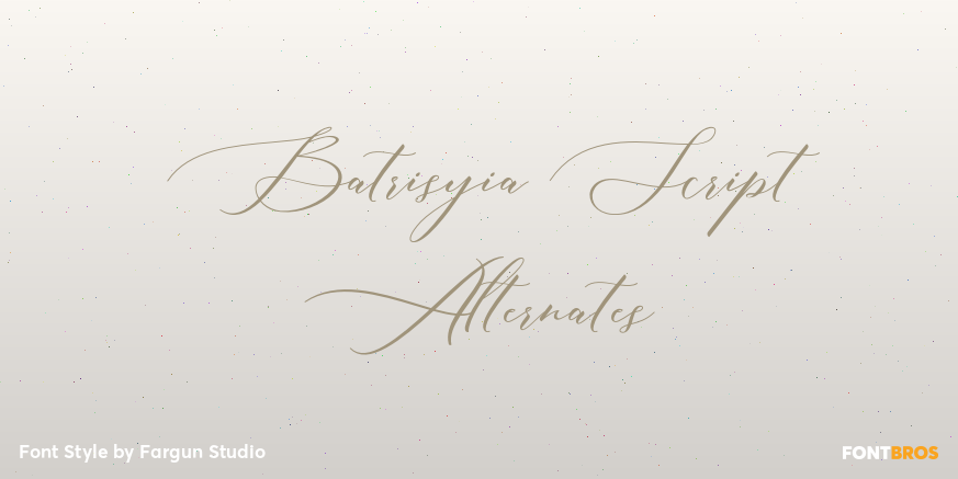 Batrisyia Script Alternates Poster