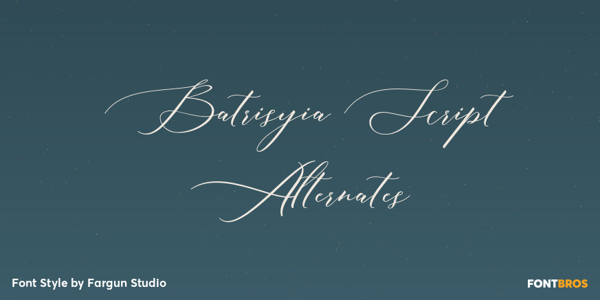 Batrisyia Script Alternates Poster