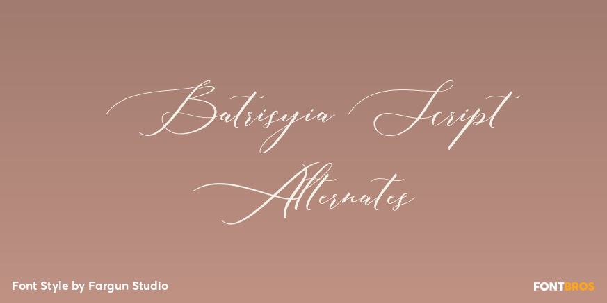 Batrisyia Script Alternates Poster