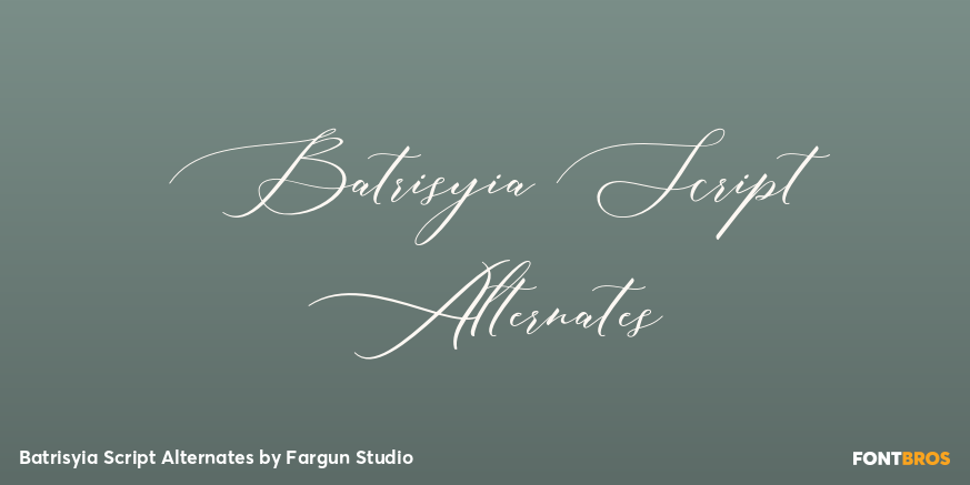 Batrisyia Script Alternates Poster
