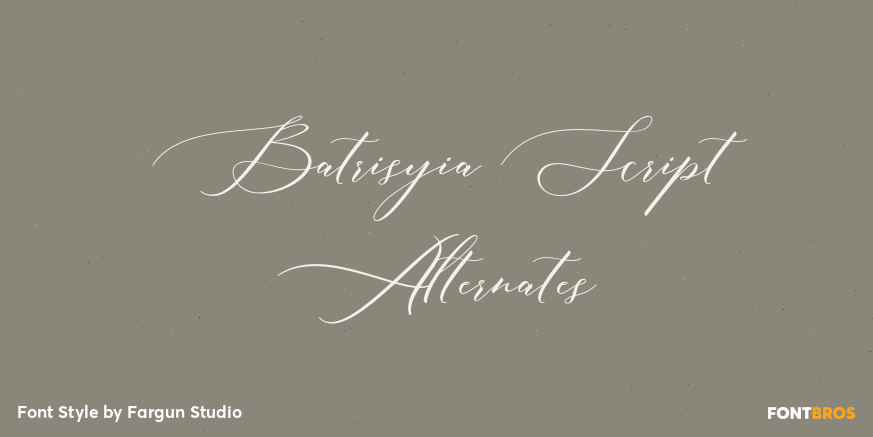 Batrisyia Script Alternates Poster