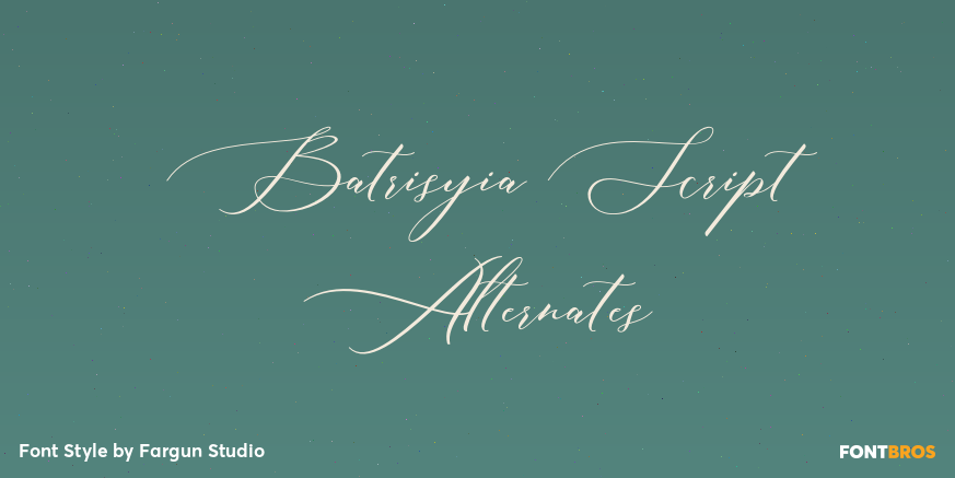 Batrisyia Script Alternates Poster
