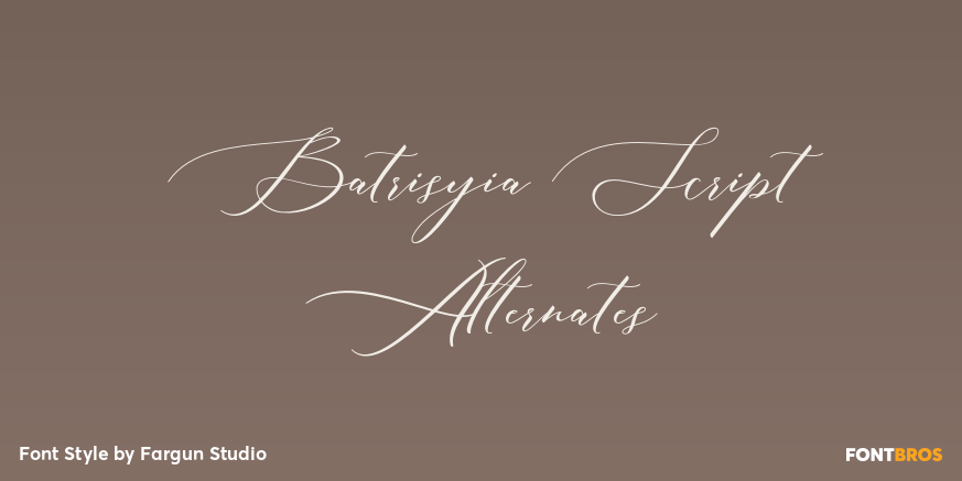 Batrisyia Script Alternates Poster