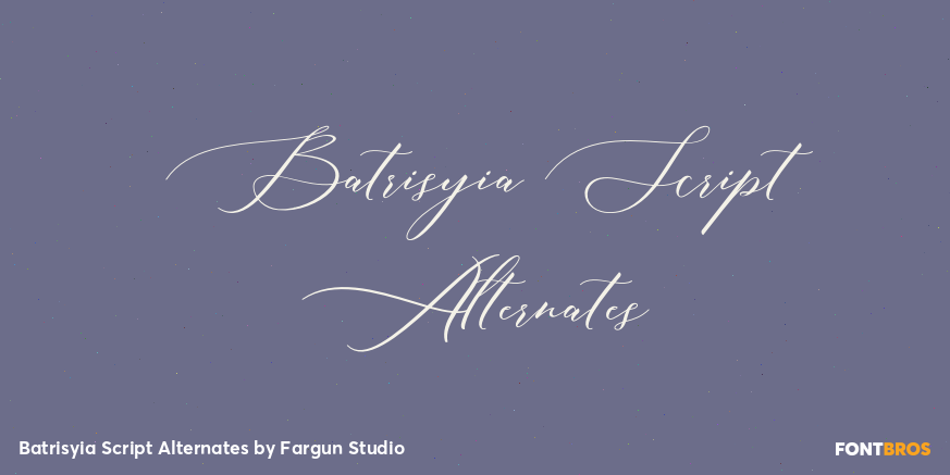 Batrisyia Script Alternates Poster