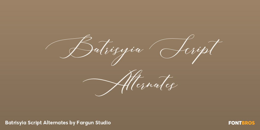 Batrisyia Script Alternates Poster