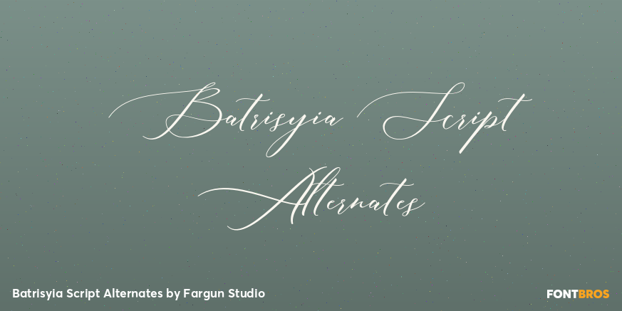 Batrisyia Script Alternates Poster