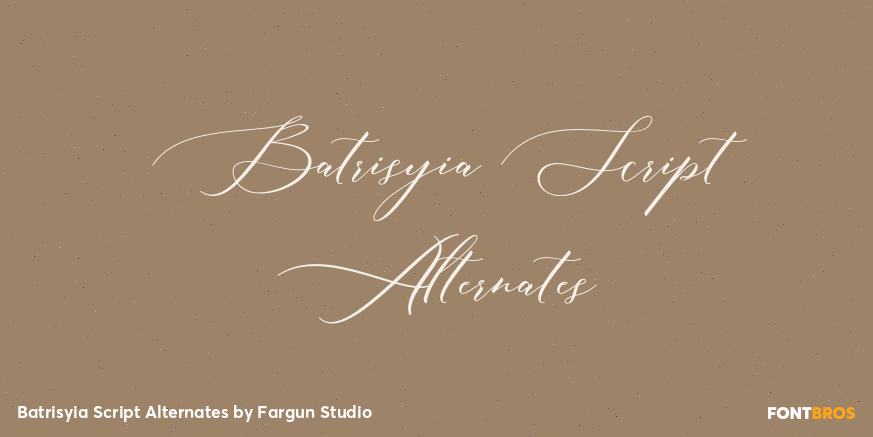 Batrisyia Script Alternates Poster
