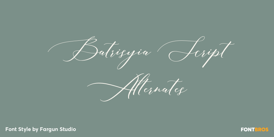 Batrisyia Script Alternates Poster