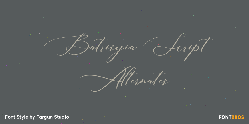 Batrisyia Script Alternates Poster