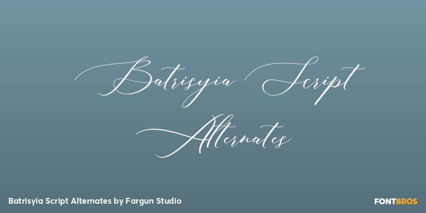 Batrisyia Script Alternates Poster